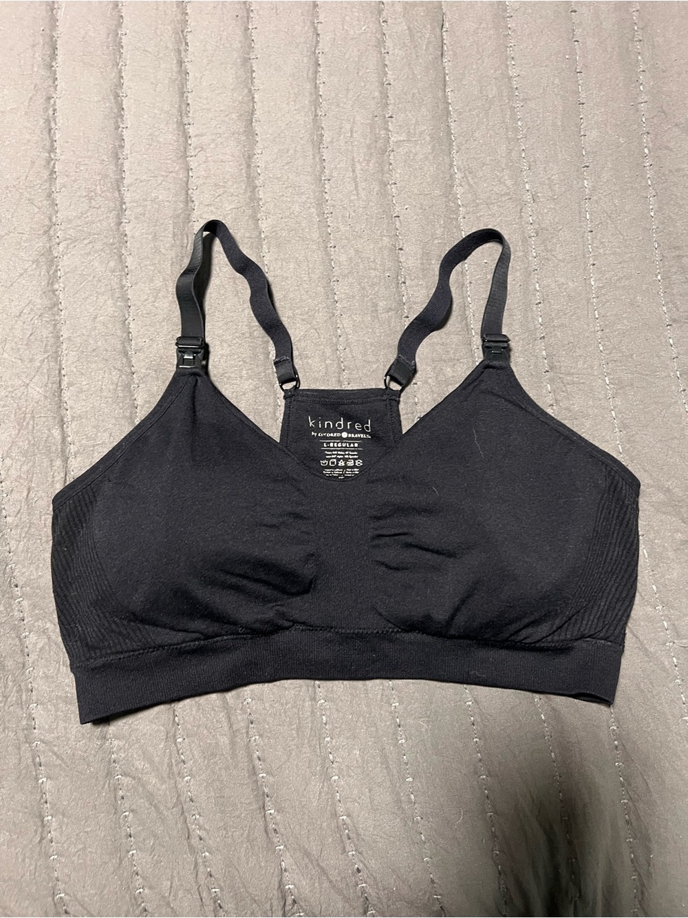 Kindred Bravely Black Maternity & Nursing sublime sport style bra